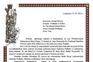 Święto - Wniebowzięcia Najświętszej Maryi Panny - Ludźmierz 15.08.2012 r - zdjęcie1