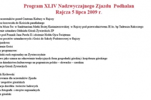 Zapraszamy na XLIV Nadzwyczajny Zjazd Podhalan w Rajczy - zdjęcie3