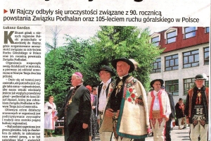 XLIV Nadzwyczajny Zjazd Podhalan w Rajczy  - zdjęcie13