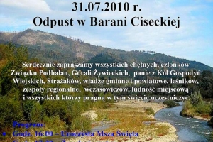 Zapraszamy na ODPUST do Baraniej Cisieckiej - zdjęcie1