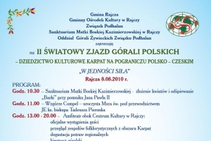 Zapraszamy na II Światowy Zjazd Górali Polskich - Część Beskidzka - zdjęcie2